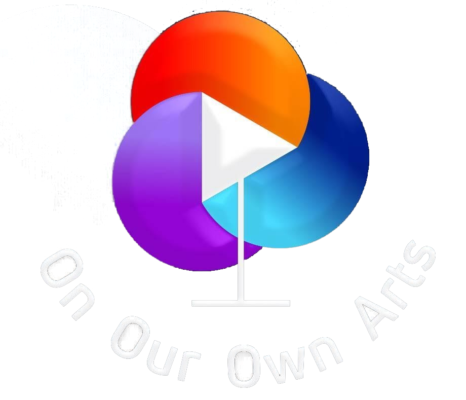 On Our Own Arts Logo. Join other artist for your chance to win big prizes well supporting local. Participate in contests, cyber hunts, and more.